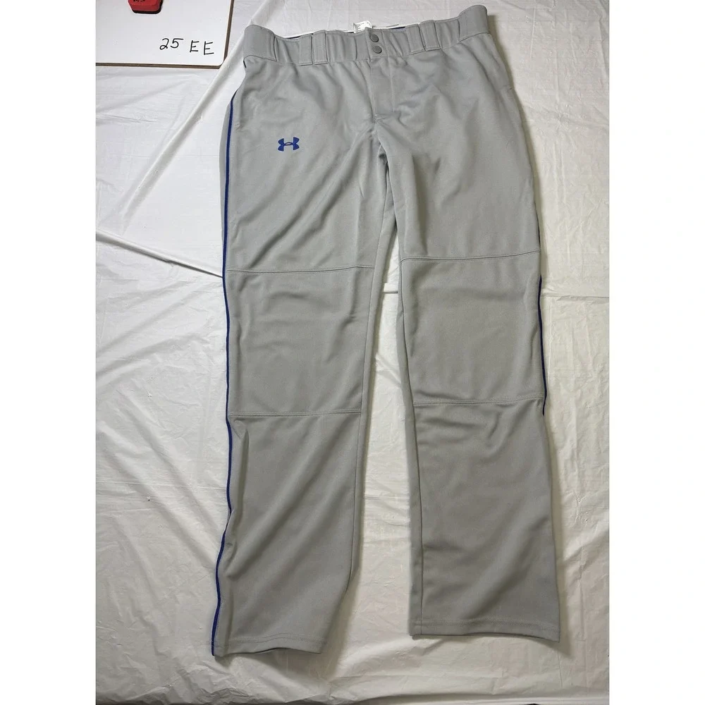Under Armour Mens gray athletic pants heat gear baseball size Extra Large‎
